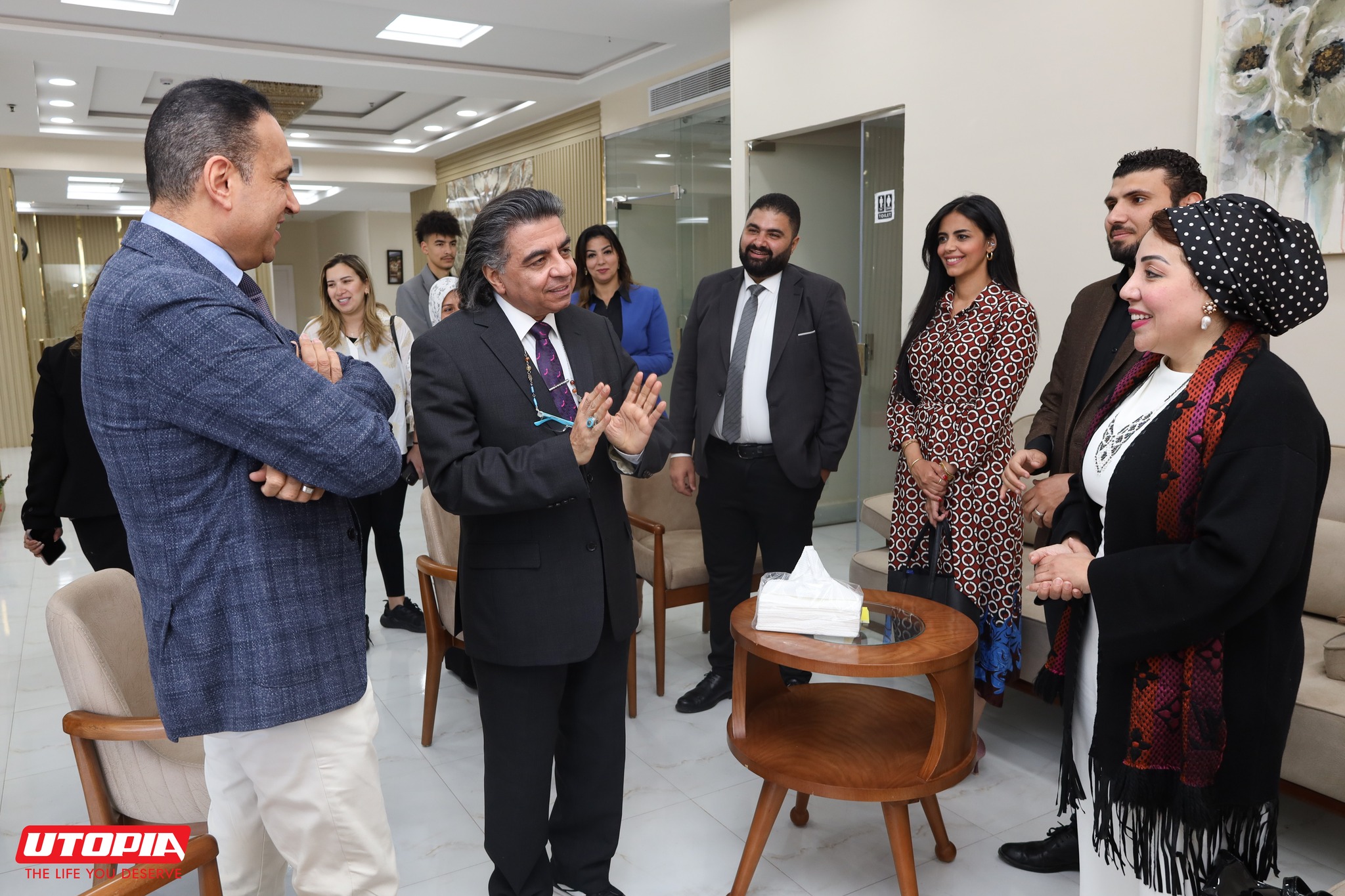 Utopia Pharma was honored to accept the invitation of Prof. Dr. Gamal Shaaban, known as the “Doctor of Humanity,” to visit Green Heart Center.